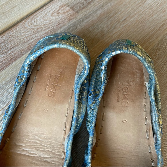 Tieks Paradise Blue Size 9 Ballet Flats - Picture 6 of 8
